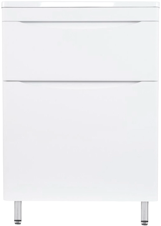 

Тумба под раковину без столешницы Style Line Бергамо Мини 60 Люкс Plus напольная, антискрейтч белая