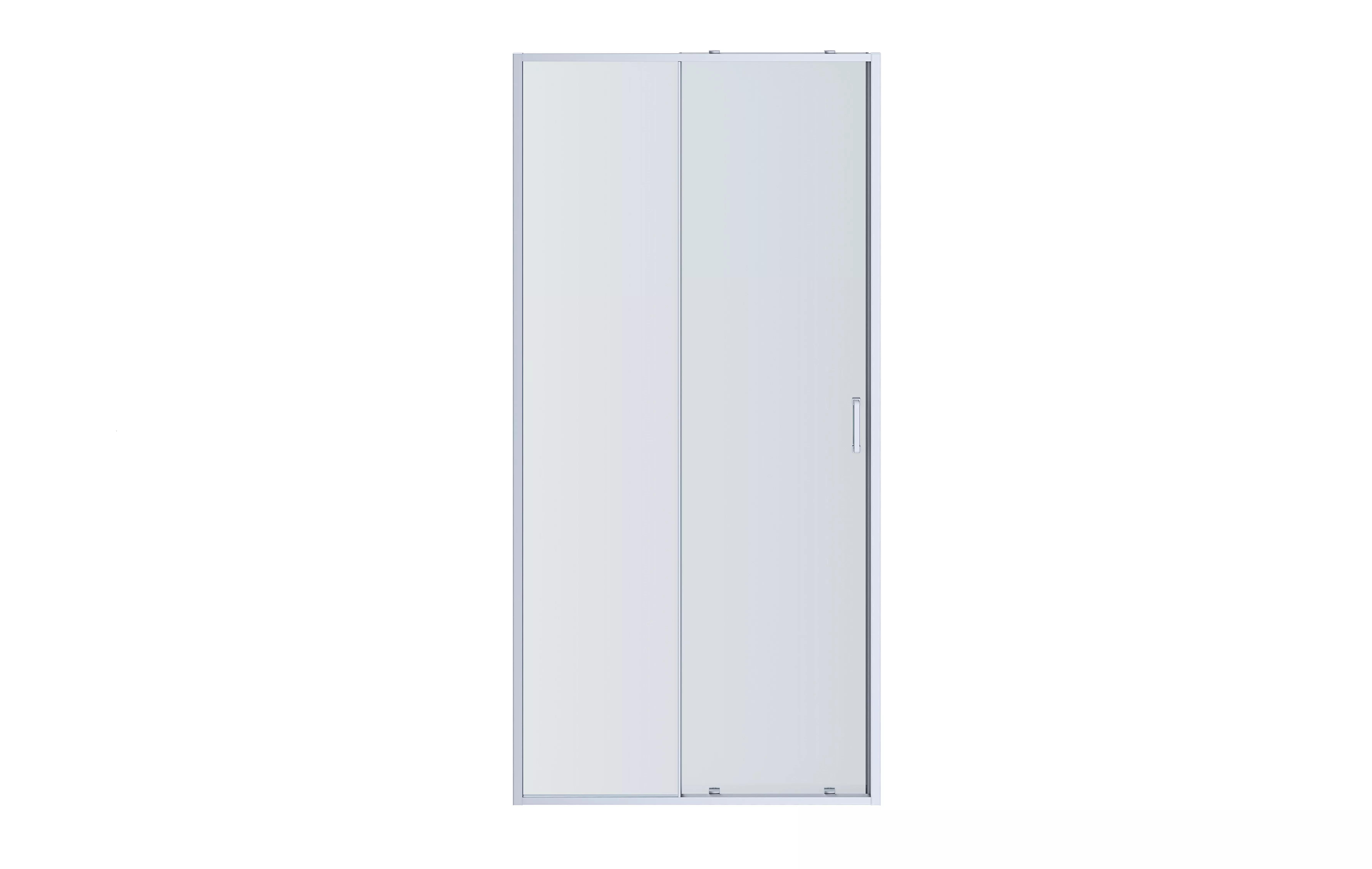 AQ ARI RA 10020CH Душевая дверь двухэлементная, раздвижная1000x2000 профиль хром, стекло прозрачное
