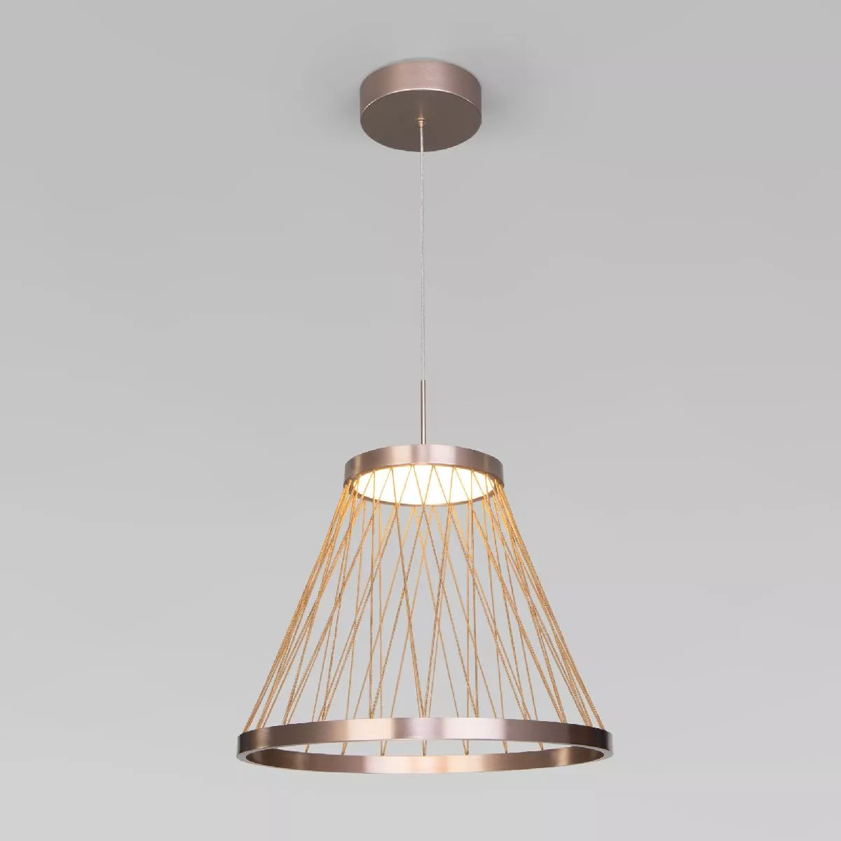 

Подвесной светильник Eurosvet Cesta 40016/1 LED коричневый a069283