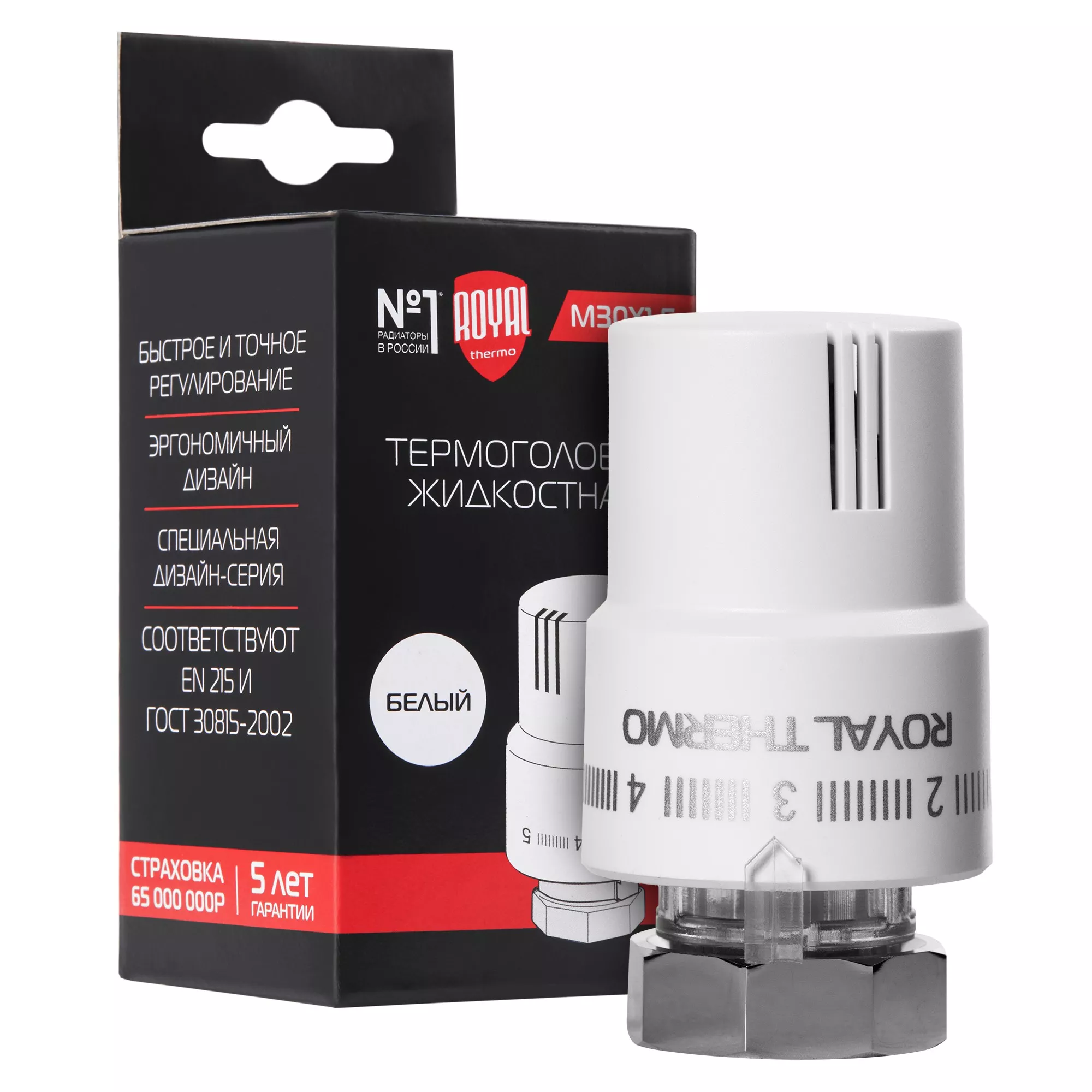 

Термоголовка жидкостная Royal Thermo М30х1,5 (белый)