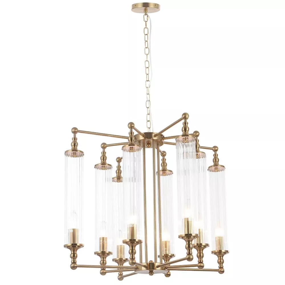 

Подвесная люстра Crystal Lux Tomas SP8 D650 Brass