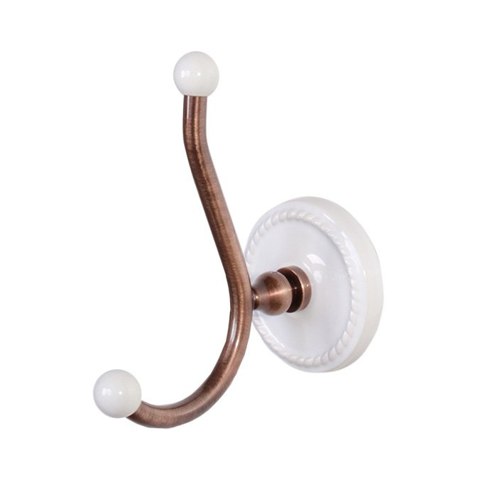 

Devon DOROTHY вешалка-крючок настенный, держатель цвет: состаренная медь/белый