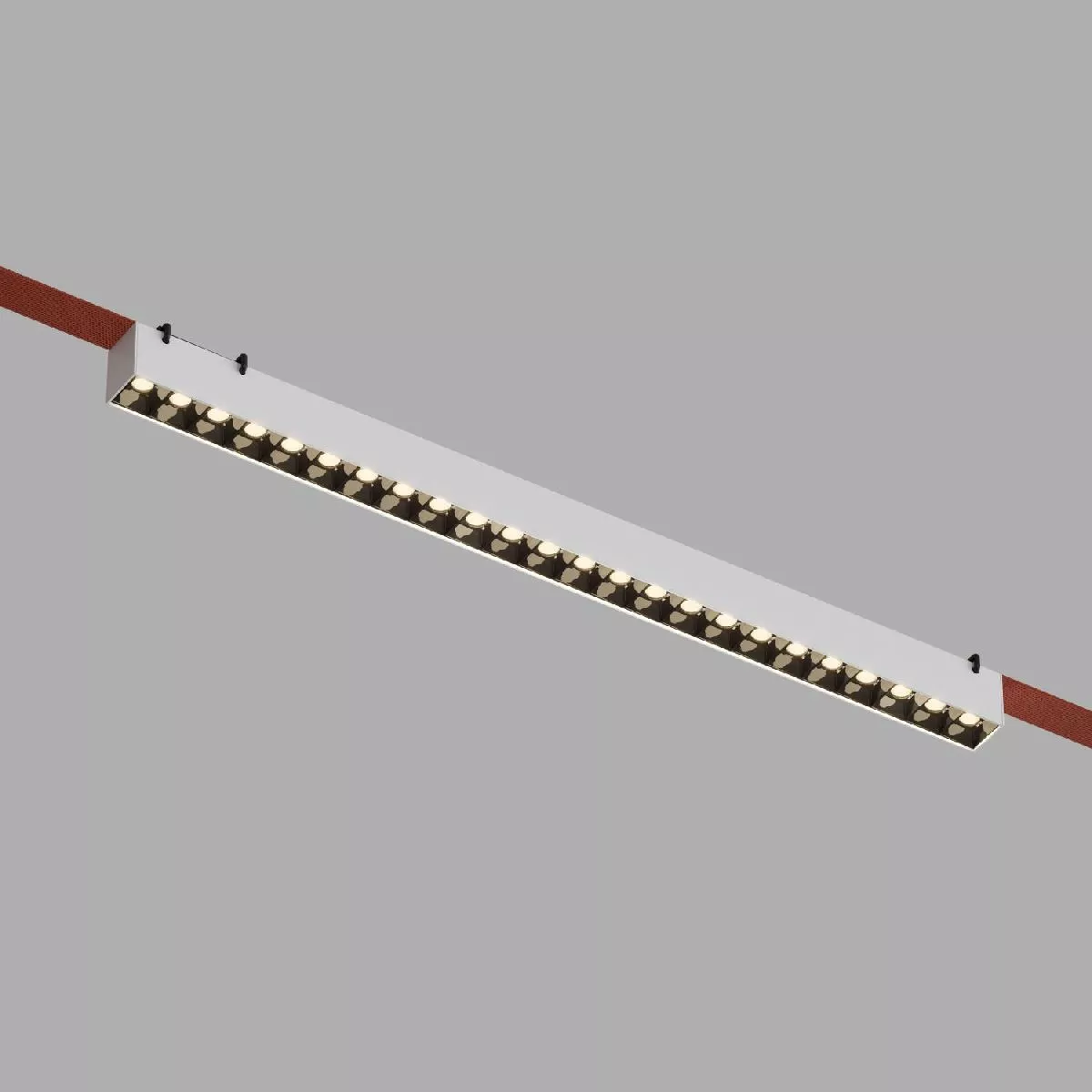 

Трековый однофазный светильник Denkirs Belty Grill DK5573-WB
