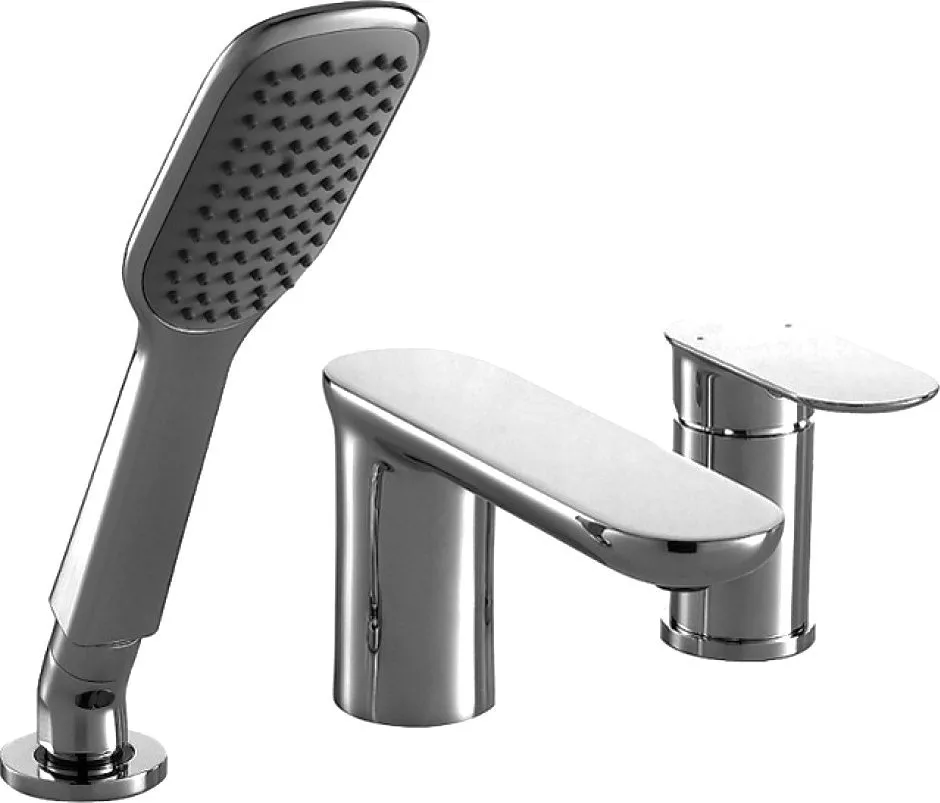 

Смеситель на борт ванны Bravat Gina F565104C-2-ENG хром