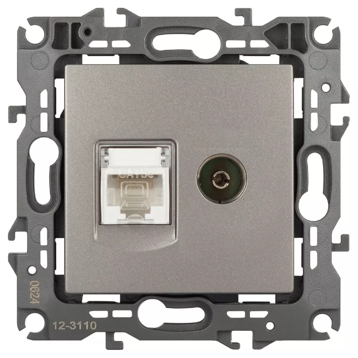 

Розетка комбинированная RJ45+TV Эра 12-3110-16 Б0065646