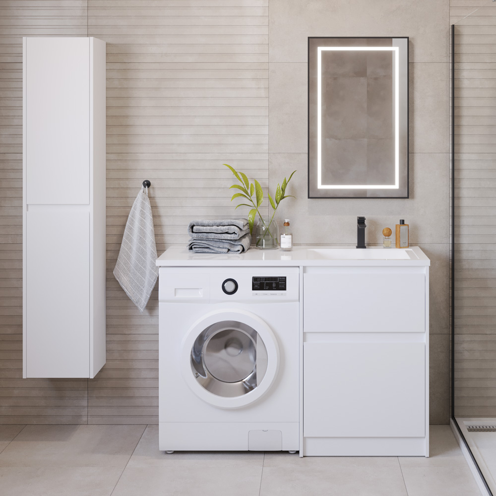 

Мебель для ванной комнаты BelBagno Kraft -LVD 60 bianco opaco R