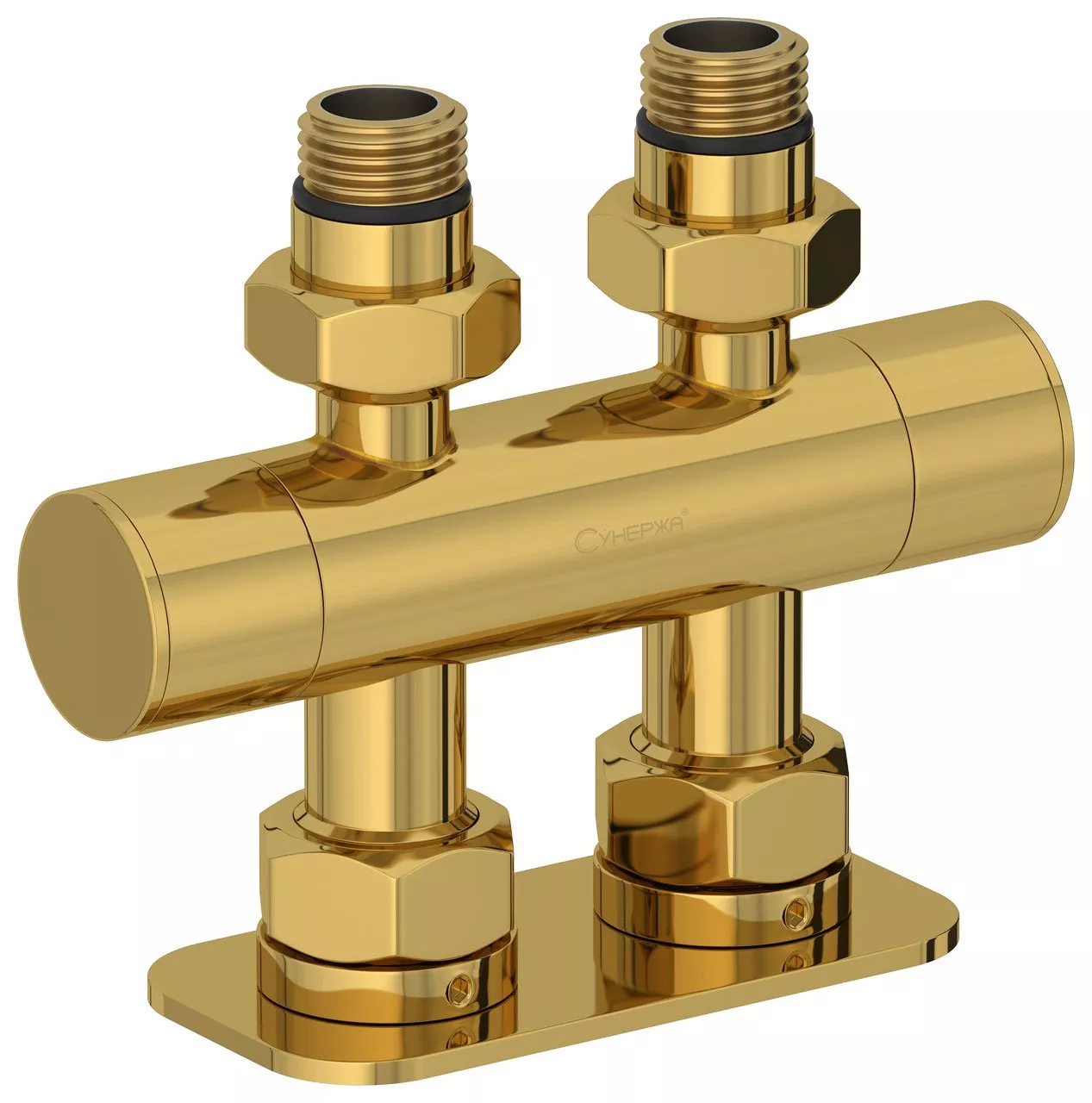 

Вентиль Вентиль 2х1/2" прямой скрытый-скрытый EU50 (Золото)