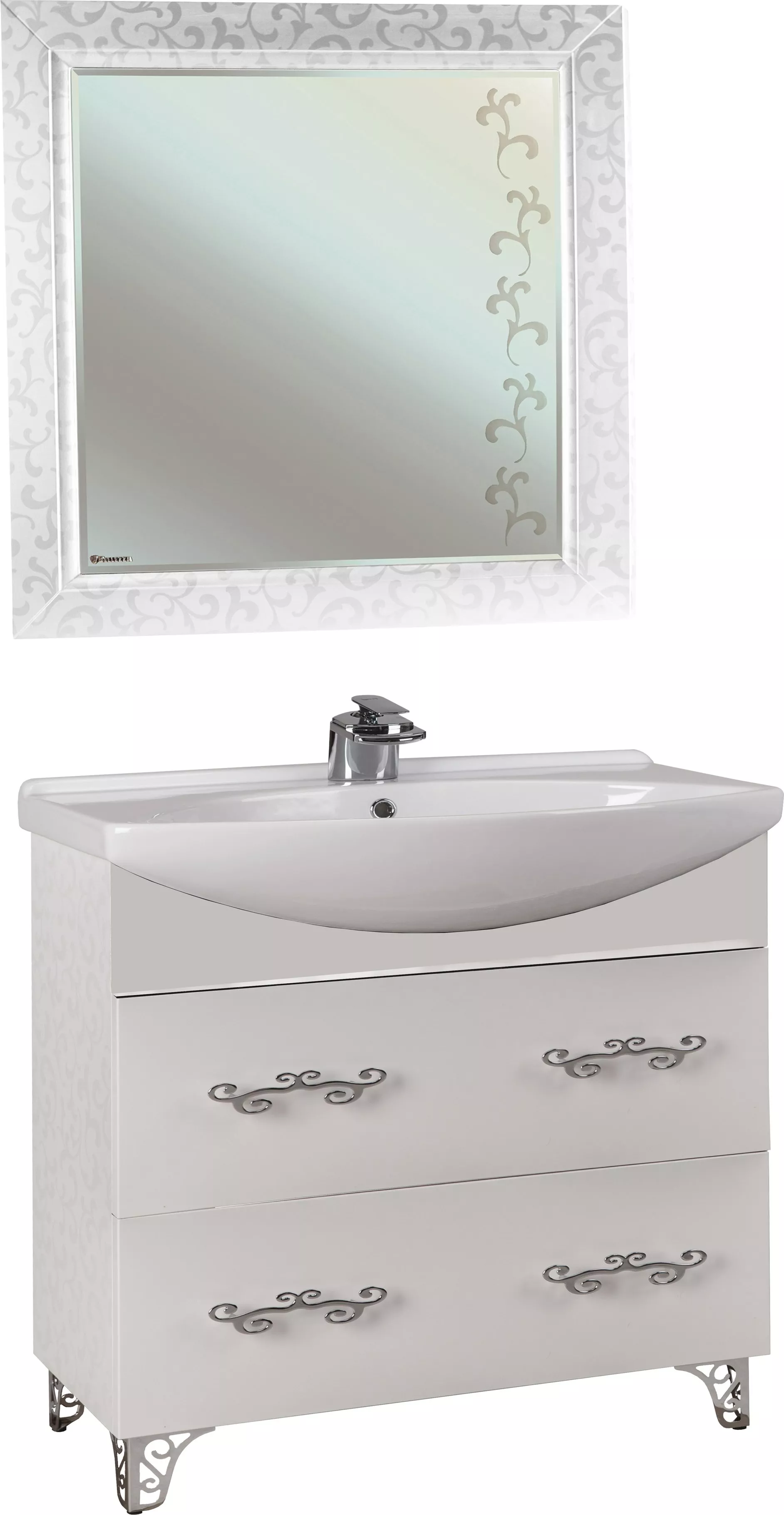 

Мебель для ванной Bellezza Маргарита 85 белая, Белый