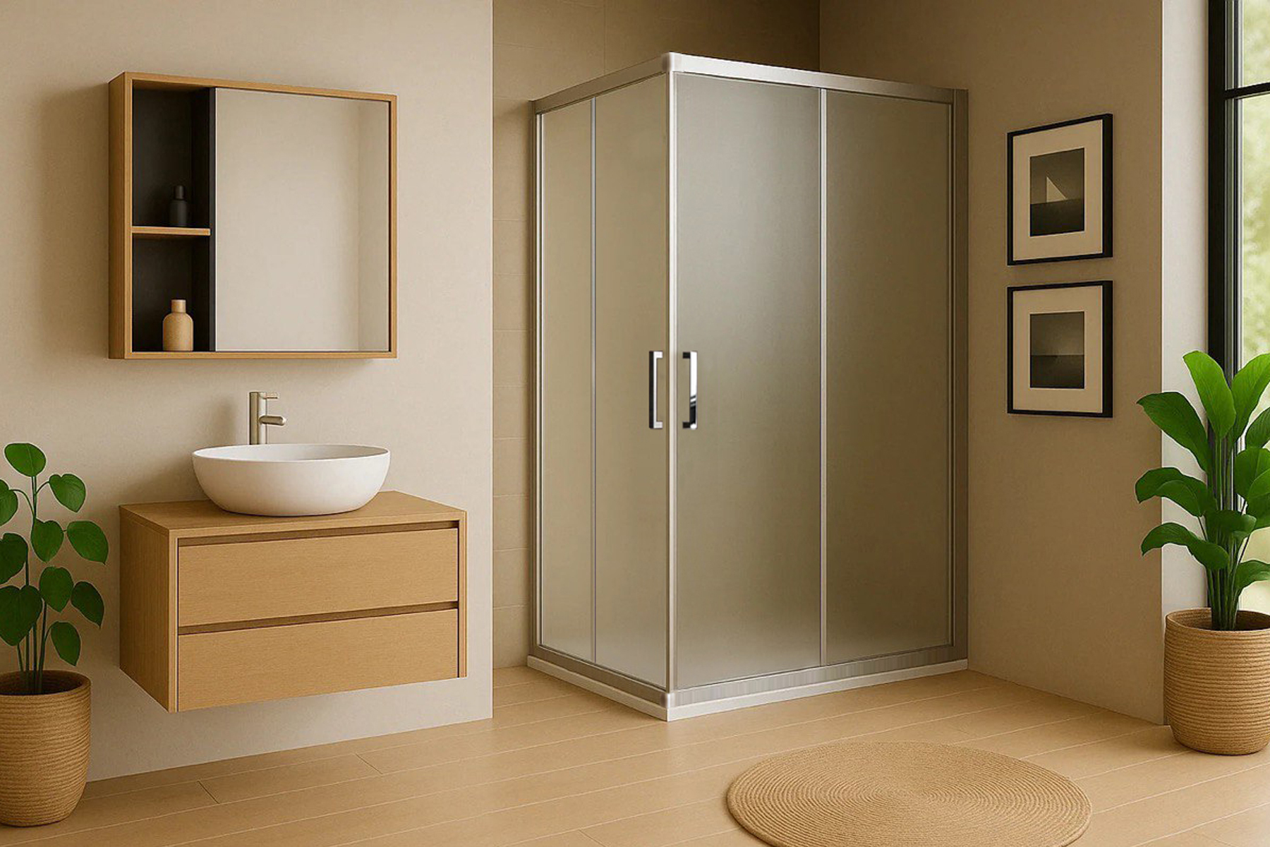 

Душевой уголок RB HPD-C-ST 115х80х200 (матовое)