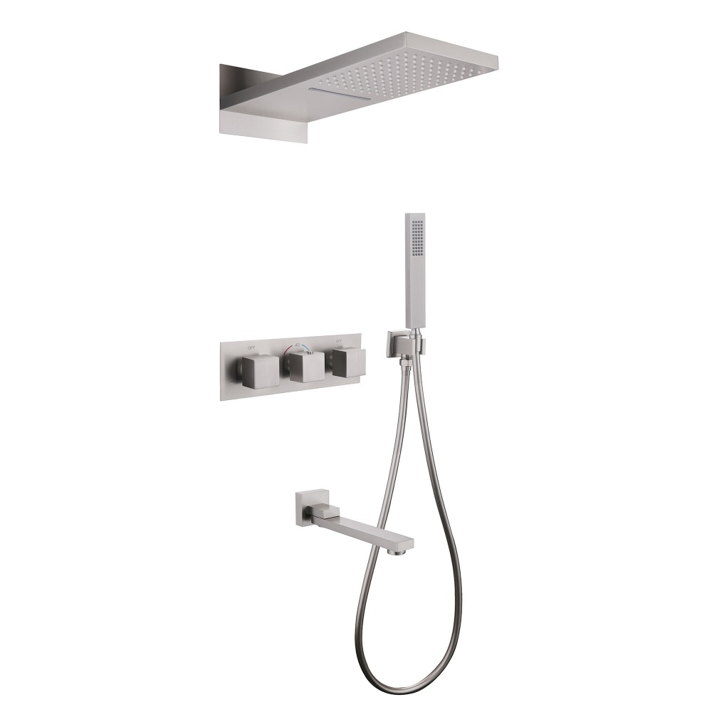 

Душевой комплект Abber Daheim AF8253SP С ВНУТРЕННЕЙ ЧАСТЬЮ, матовый хром