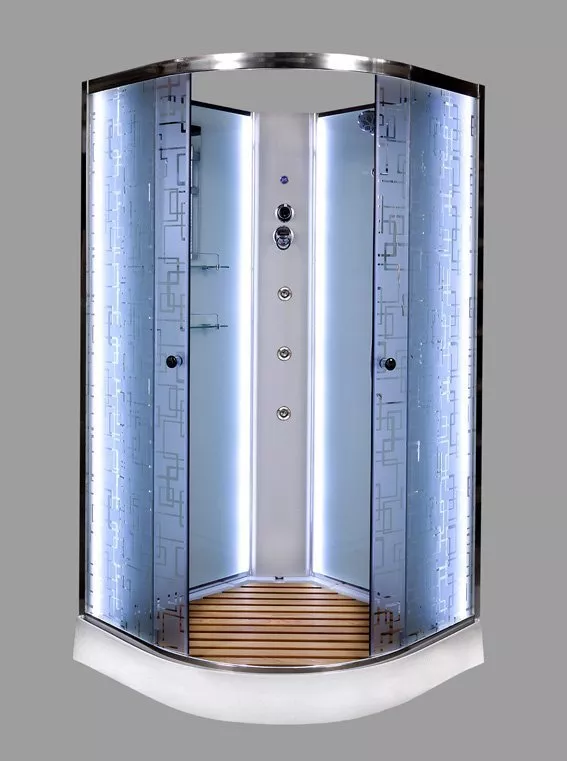 

Душевая кабина Deto ЕМ1590N LED с гм.