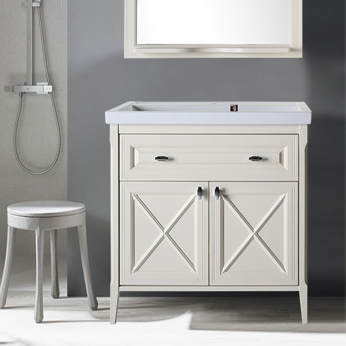 Тумба под раковину без столешницы ASB-Woodline Монте 80 бежевая 52550₽