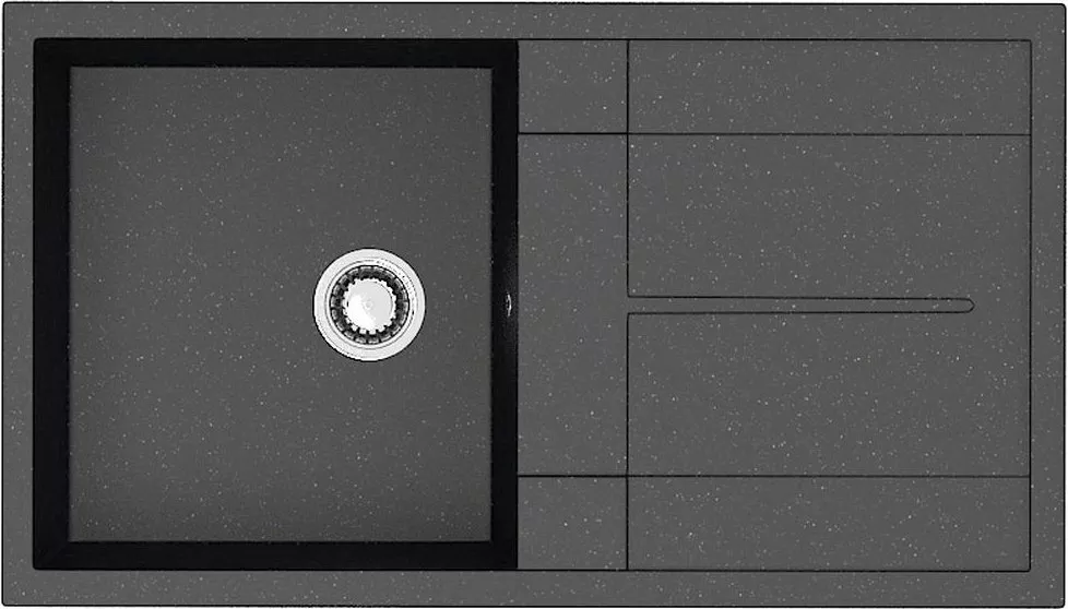 

Мойка кухонная ZETT lab. черная T017Q004, Черный