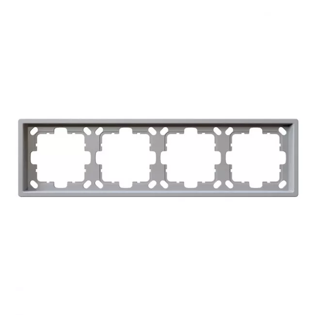 

Рамка серия FD 4-постовая, цвет Белый матовый (soft touch) Jasmart FD1004PWM