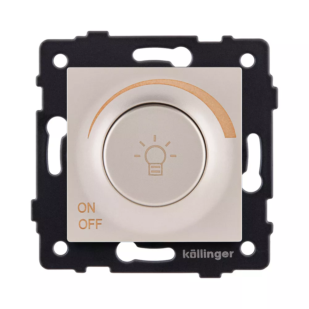 Светорегулятор универсальный 500W, золотой Kollinger REA-027GD для Aspekt, Eleganz, Reflex