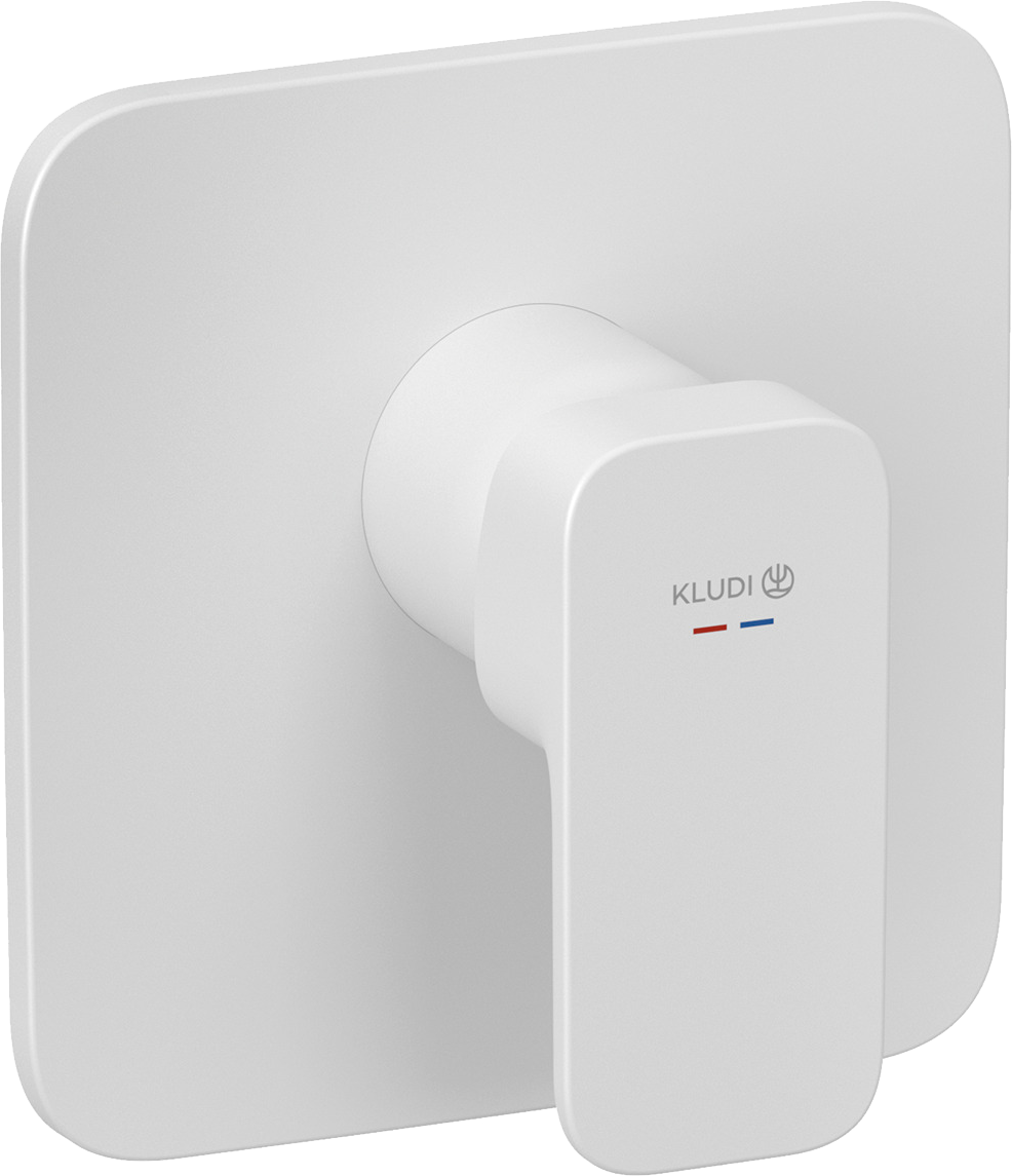 Встраиваемый смеситель для душа и ванны Kludi Renon 427555375 белый матовый 20437₽