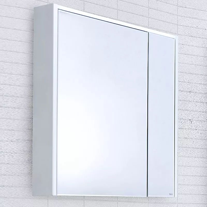 Зеркало-шкаф Roca Ronda 70 белое, с подсветкой, цвет белый ZRU9303008 - фото 1