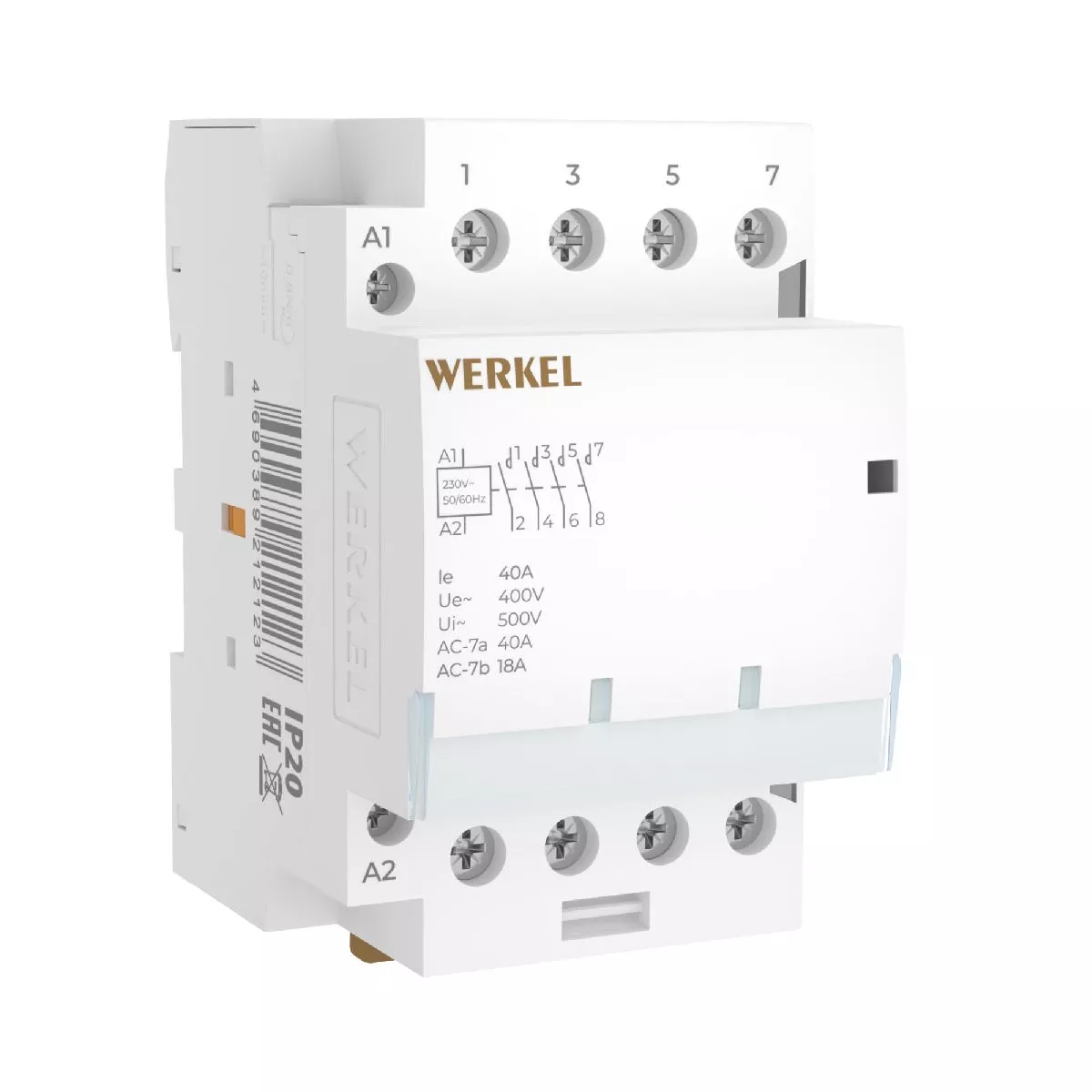 

Контактор модульный Werkel W943M40O 4690389212123 a069477