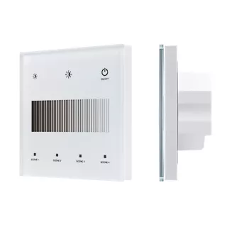 Сенсорная панель Arlight SMART-DALI-301-11-1G-4SC-DT6 Белая (230V, встраиваемая, 2.4G) (IARL, IP20 Пластик) 046561