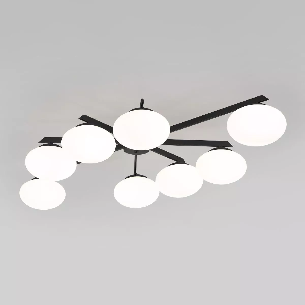 

Потолочная люстра Eurosvet Opaline 70220/8 черный Smart a065767