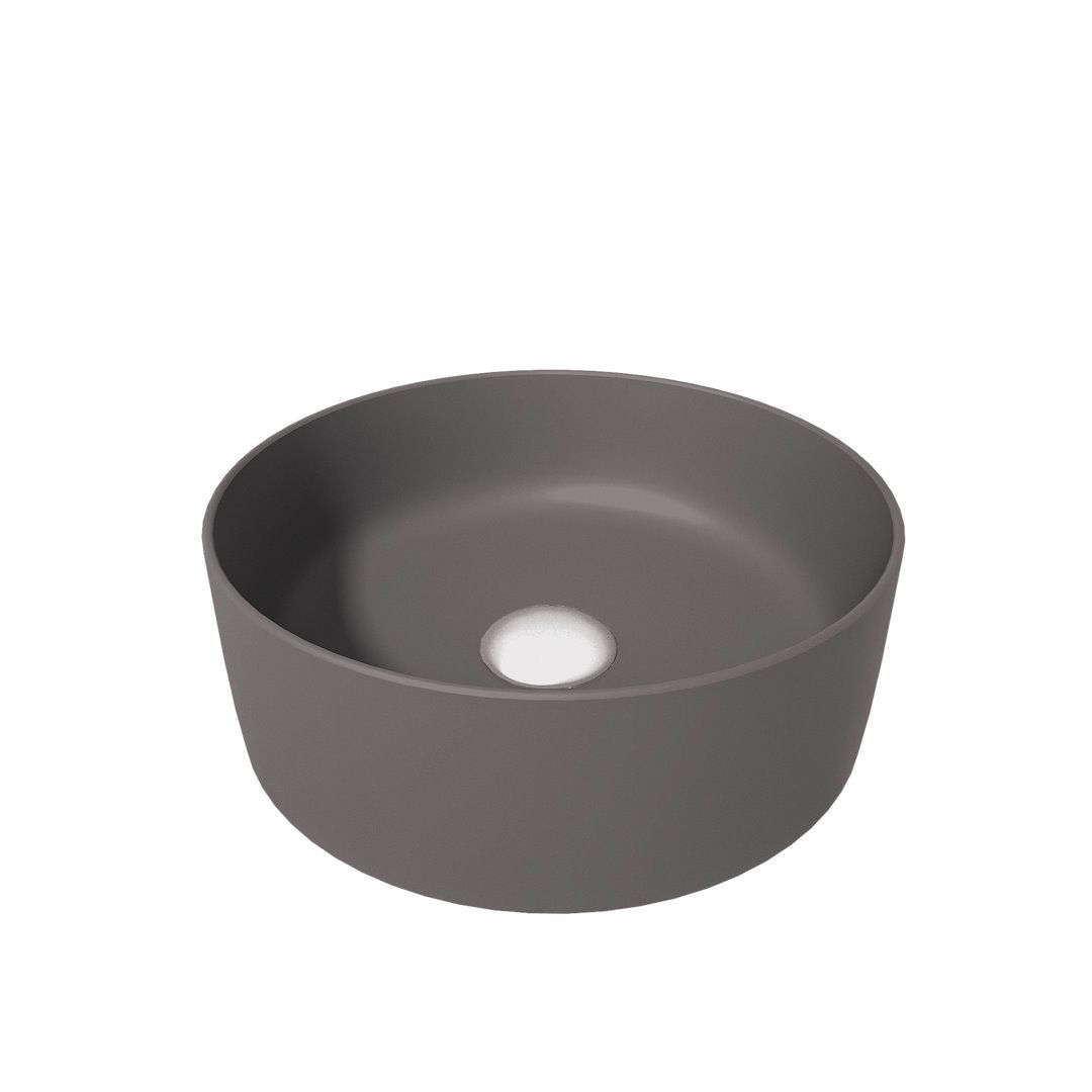 Накладная раковина STWORKI Копенгаген CO50196 D41 матовый графит круглая 8178₽