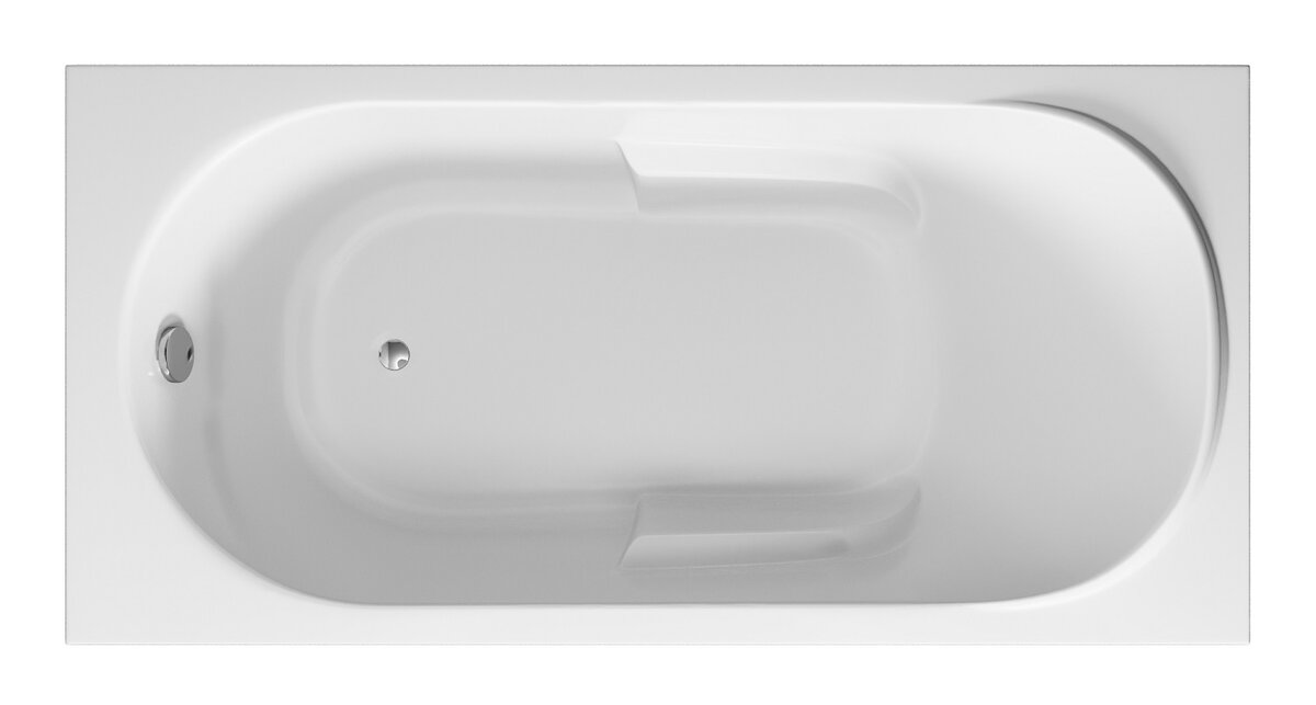 Ванна акриловая Vincea VBT-2A150 без опоры 1500*750*470, пристенная, цвет белый,, шт
