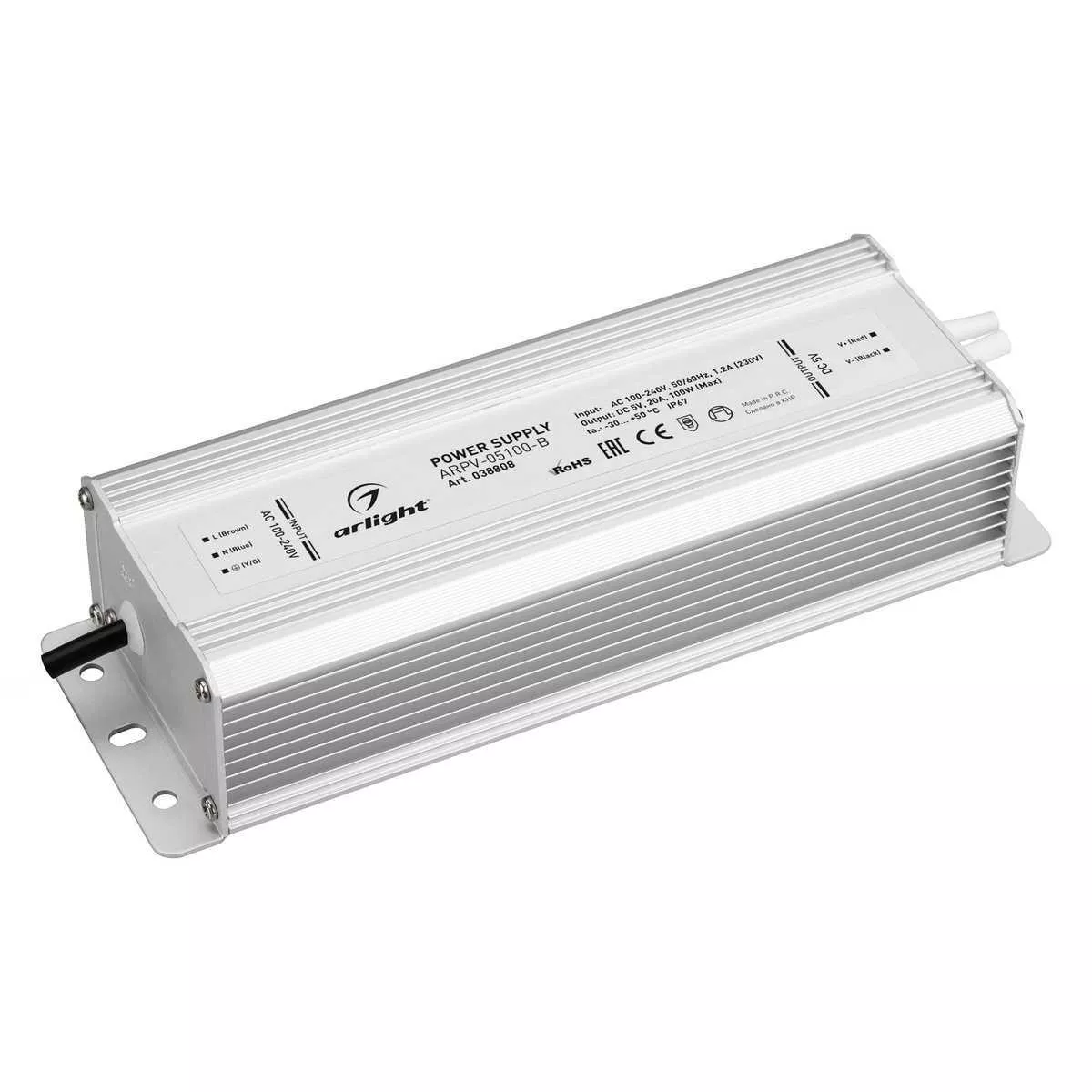 

Блок питания Arlight ARPV-05100-B 5V 100W IP67 20A 038808