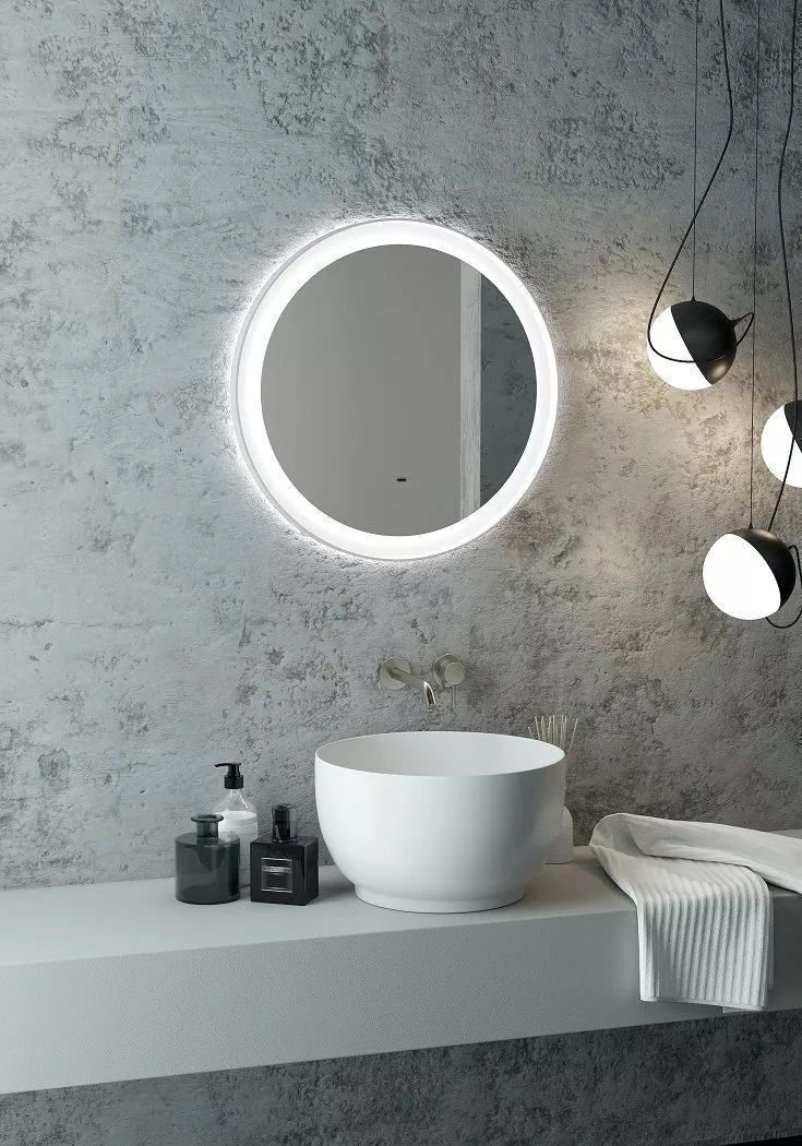 

Зеркало круглое Art&Max Napoli 60 белое