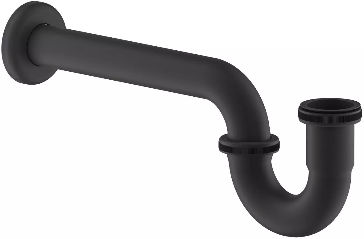 

Сифон для раковины Timo 961/03L черный матовый