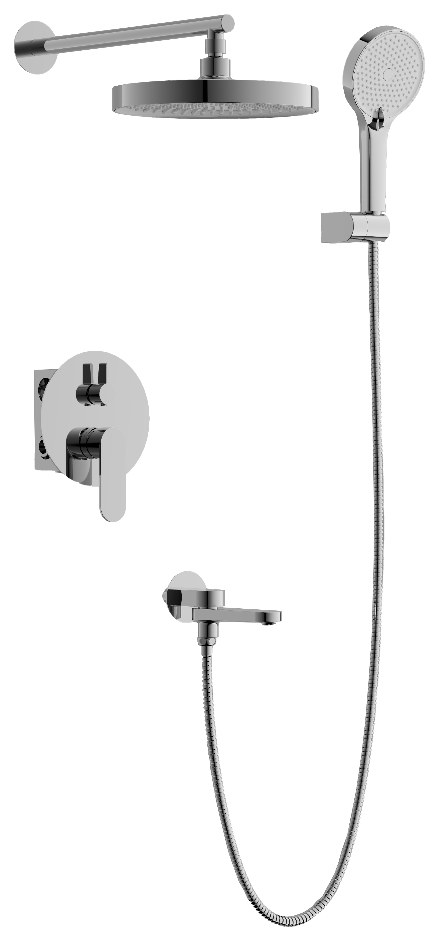 

Душевой комплект BELZ B713 B80713 С ВНУТРЕННЕЙ ЧАСТЬЮ, хром