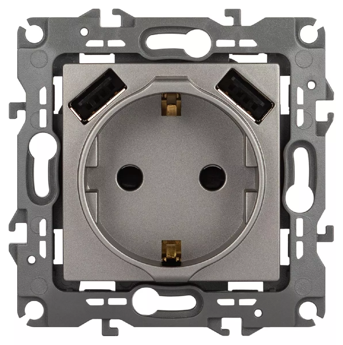 

Розетка со шторами и 2 USB Эра 12-4109-16 Б0065729