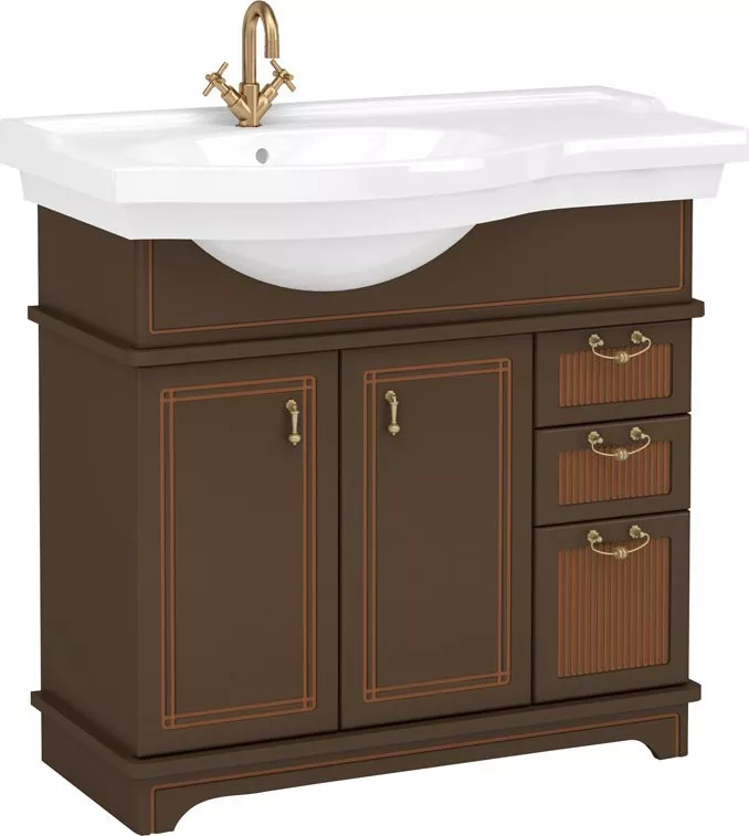 

Тумба для комплекта Aquanet Луис 90 темный орех L