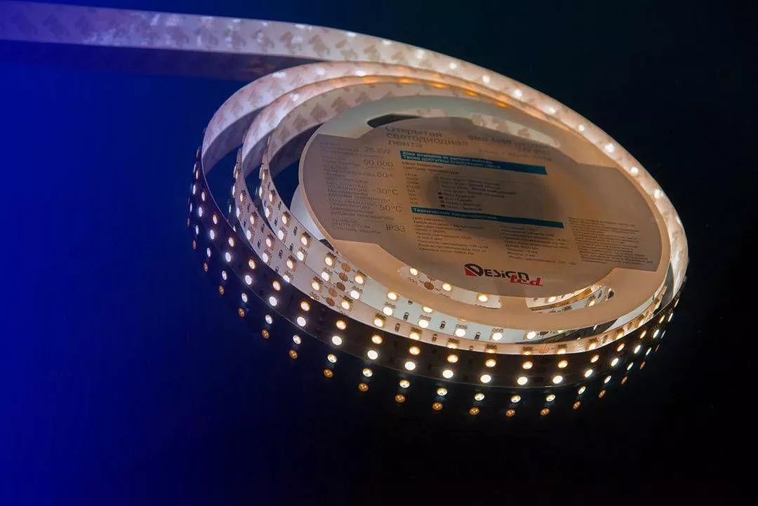 

Светодиодная влагозащищенная лента DesignLed 28,8W/m 120LED/m 5050SMD теплый/холодный белый 5M 000515