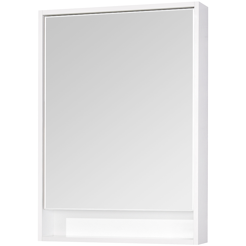 Зеркало-шкаф Aquaton Капри 60 с подсветкой белый глянцевый