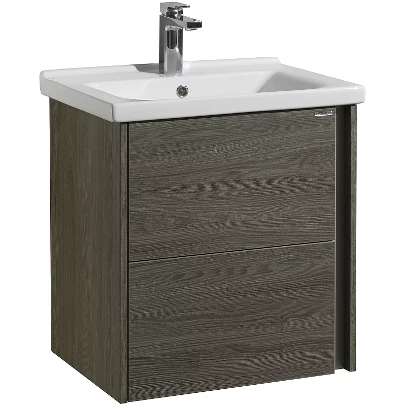 

Тумба с раковиной Aquaton Стоун 60 темное дерево