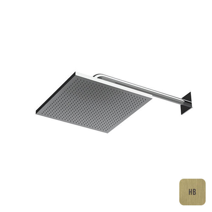 ALMAR Velvet rain Верхний душ 300х300 мм из нерж стали PVD без держателя1 режим душ Velvet rain цвет латунь брашированная 107246₽