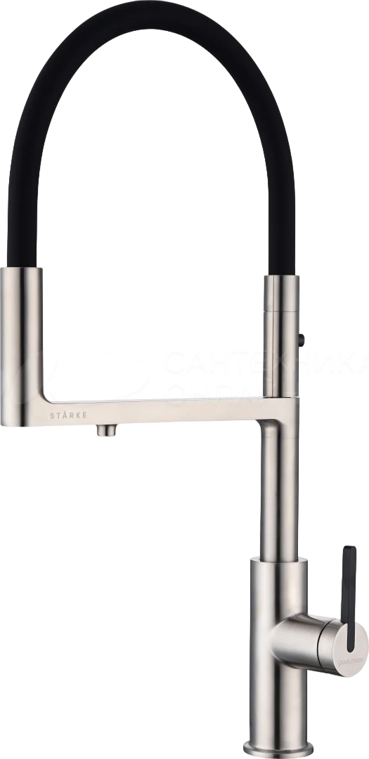 Смеситель для кухни Paulmark Tornado To213402-BS брашированная сталь 34900₽
