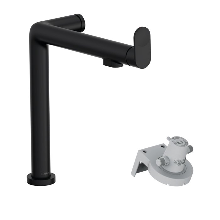 

76804670 HG Aqittura M91 240 1j смеситель для кухни с подключением к фильтру питьевой воды, матовый черный