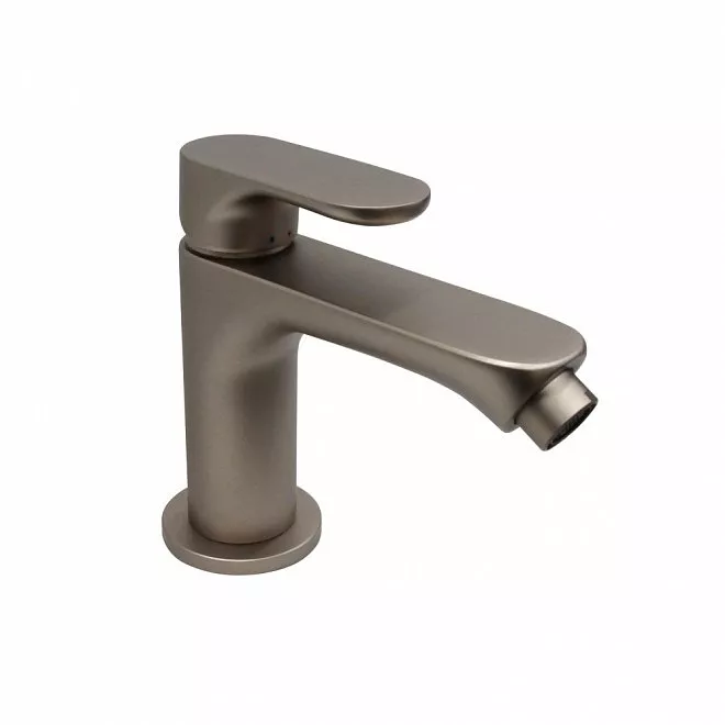 

Смеситель для биде OLE однорычажный с донным клапаном, титановый атласный