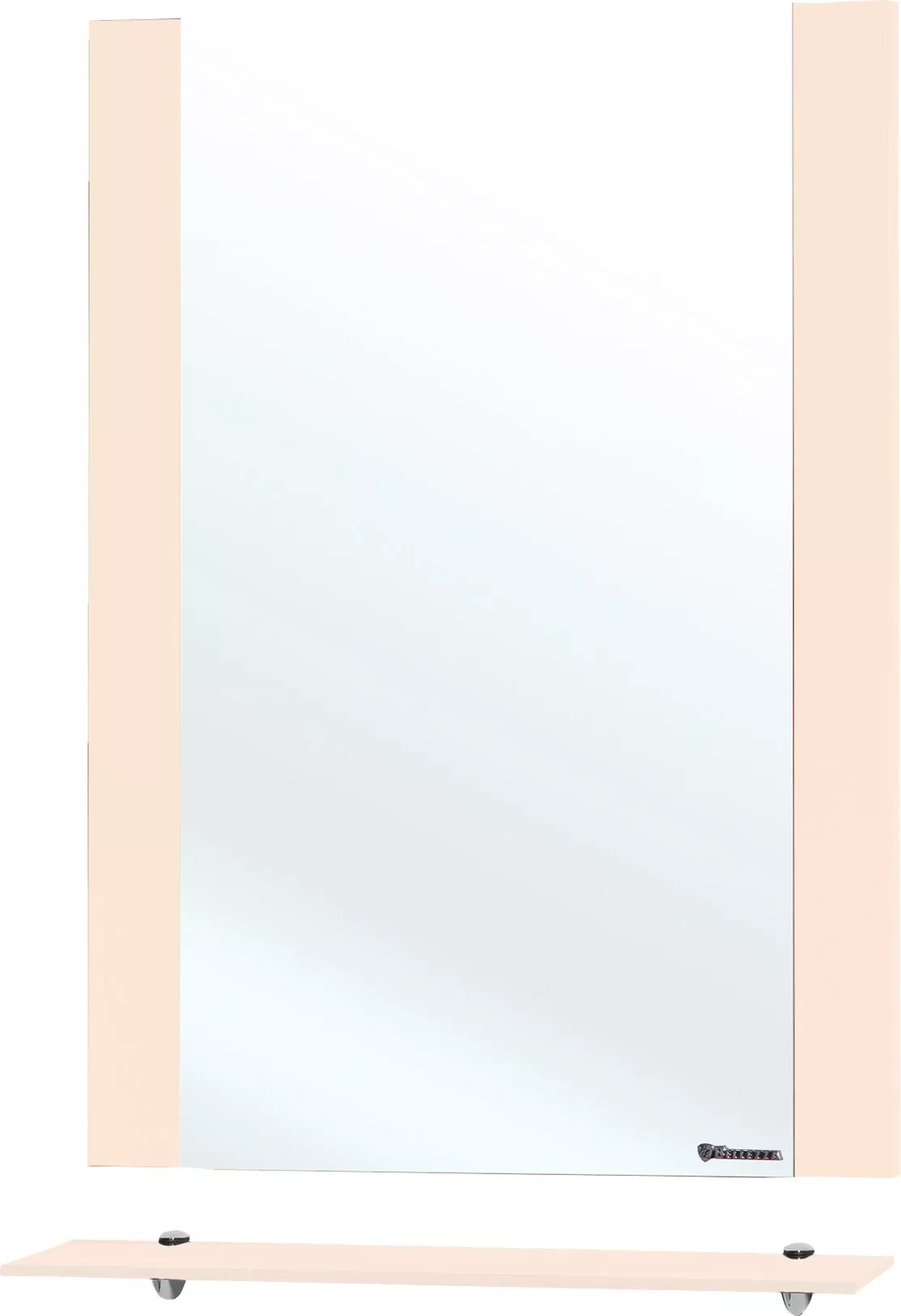 

Зеркало Bellezza Рокко 80 бежевое, с полкой