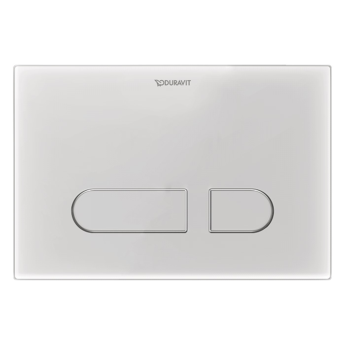 DURAVIT DuraSystem Клавиша смыва A1 Plus механическая белое стекло с подсветкой 13612₽