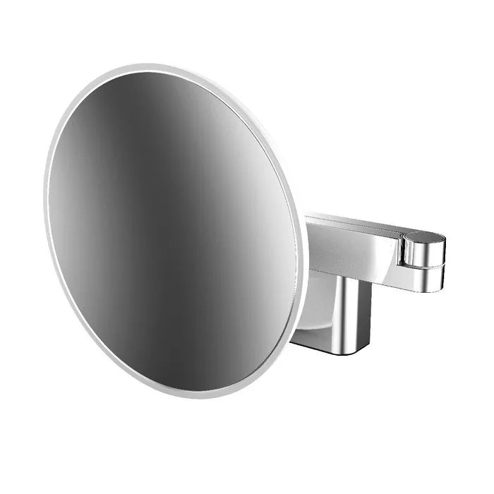 Emco Evo Косметическое зеркало, LED, Ø209mm, 2-колено, ELS, 5x увелич., цвет хром