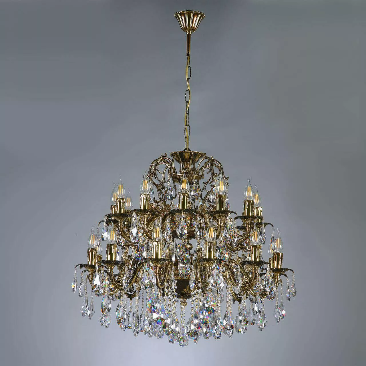 

Подвесная люстра Ambiente Granada 2118/12+12 PB Tear Drop