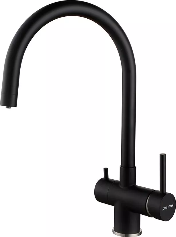 

Смеситель для кухни Paulmark Heller He213218-401 антрацит