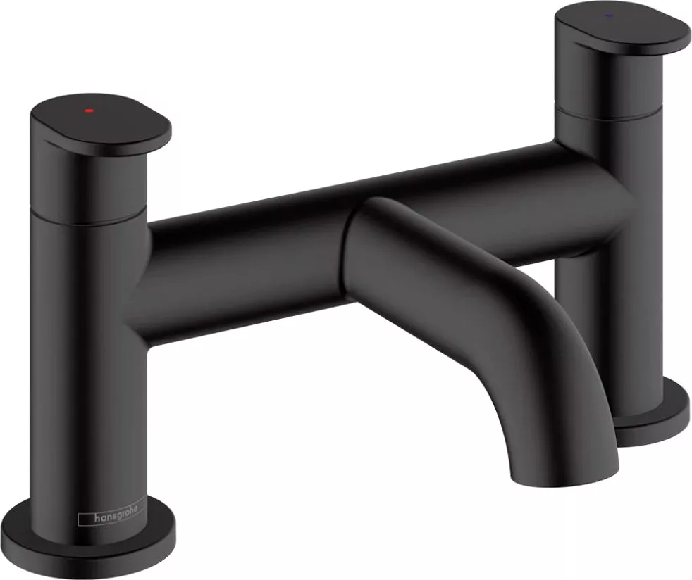 Смесители на борт ванны  Santehnika Room Смеситель на борт ванны Hansgrohe Vernis Blend черный матовый
