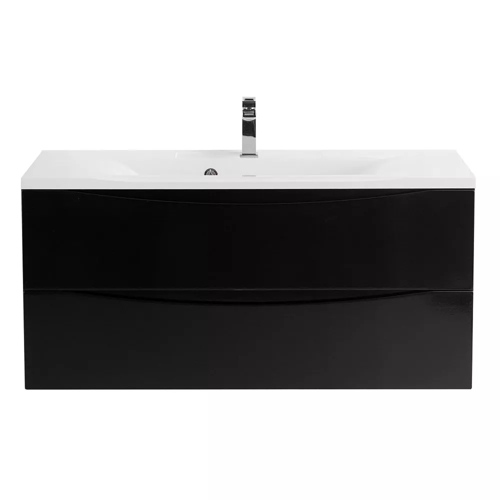 

Тумба с раковиной Belbagno Marino 120 черный, Nero Lucido