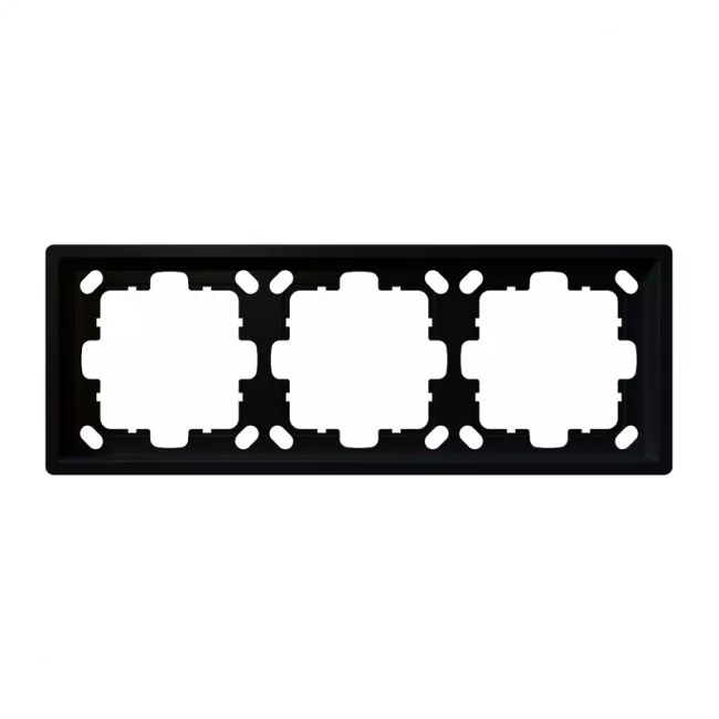 

Рамка серия FD 3-постовая (soft touch) Jasmart FD1003PBM