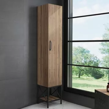 

Шкаф-пенал Comforty Бредфорд 40 дуб темный