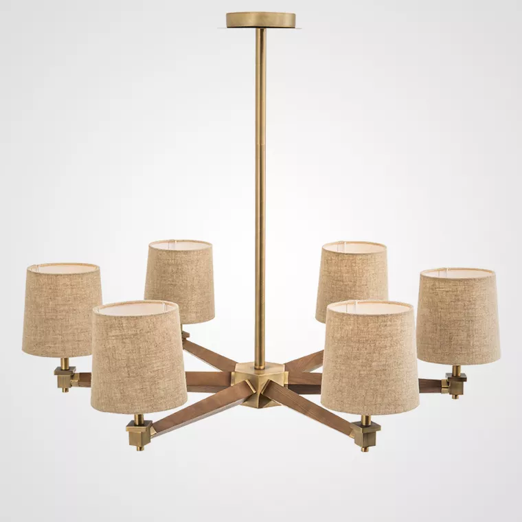 

Люстра на штанге ImperiumLoft Jorgenson Beige/Dark Wood Stavra 102089-26