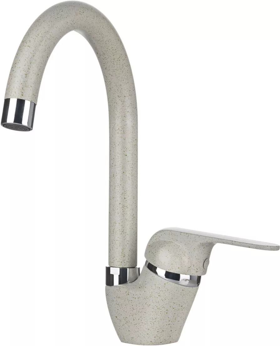 

Смеситель для кухонной мойки Granula Gr-1024 пирит белый